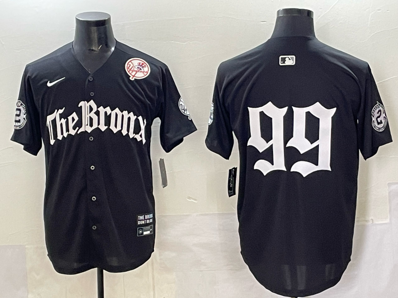 Men New York Yankees #99 Judge black MLB 2025 Nike jersey 002->milwaukee brewers->MLB Jersey